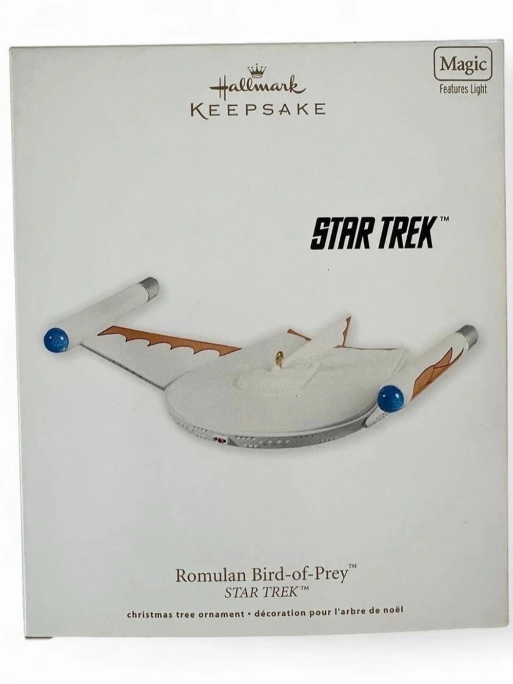 Hallmark Keepsake Star Trek Romulan Bird of Prey Ornament 2011 Magic Light NIB
